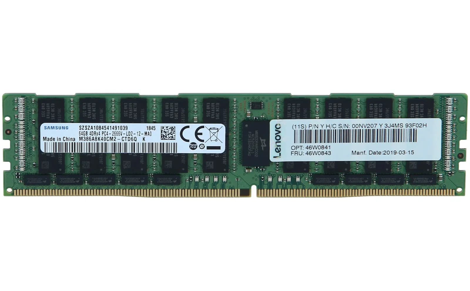 Lenovo TruDDR4, DDR4, 64 GB, LRDIMM 288-polig Low Profile (46W0841)