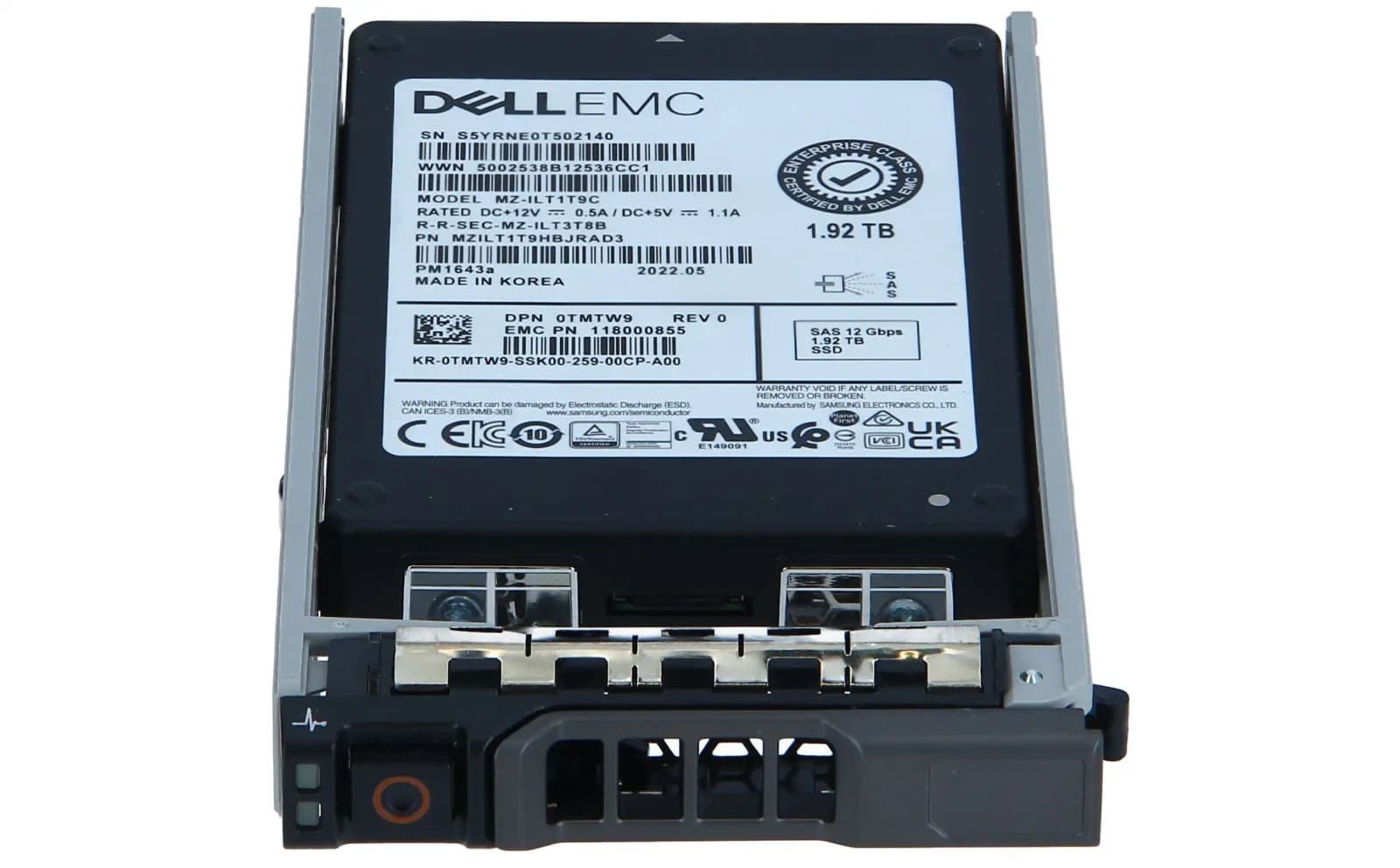 DELL SSD, 1.92TB RI, SAS, 12GB/s, 2.5'' ME5 Series (4CN85)