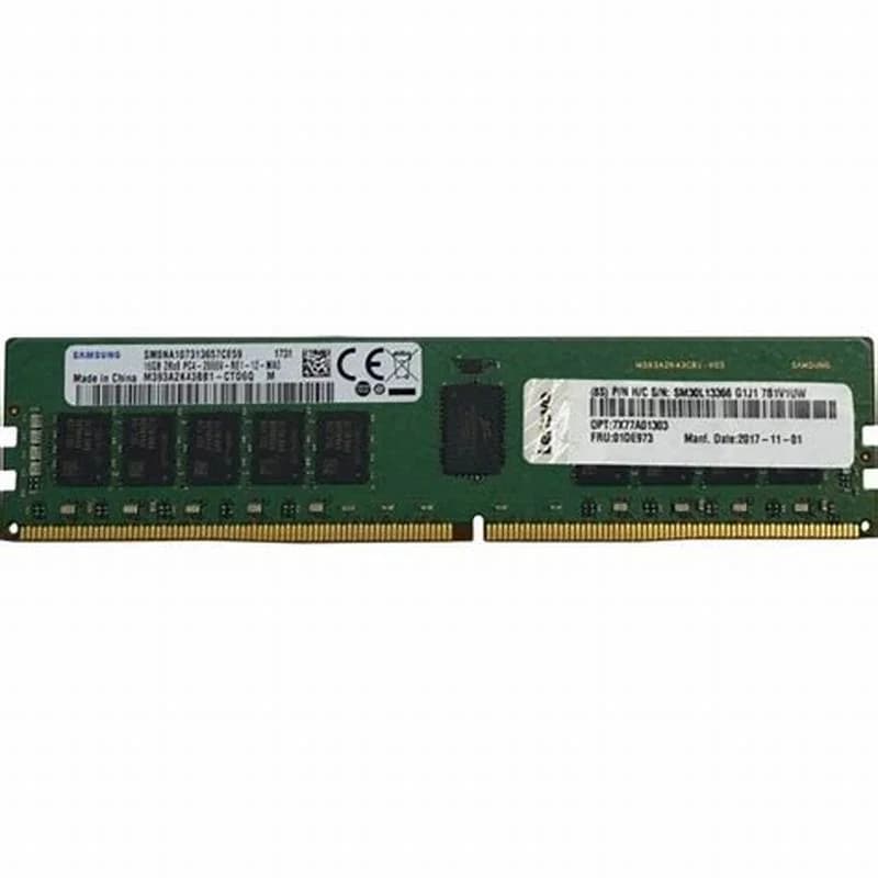 Lenovo TruDDR4, DDR4, module, 16 GB, DIMM 288-pin, 2933 MHz / PC4-23400, 1.2 V, registered, ECC (4ZC7A08741)