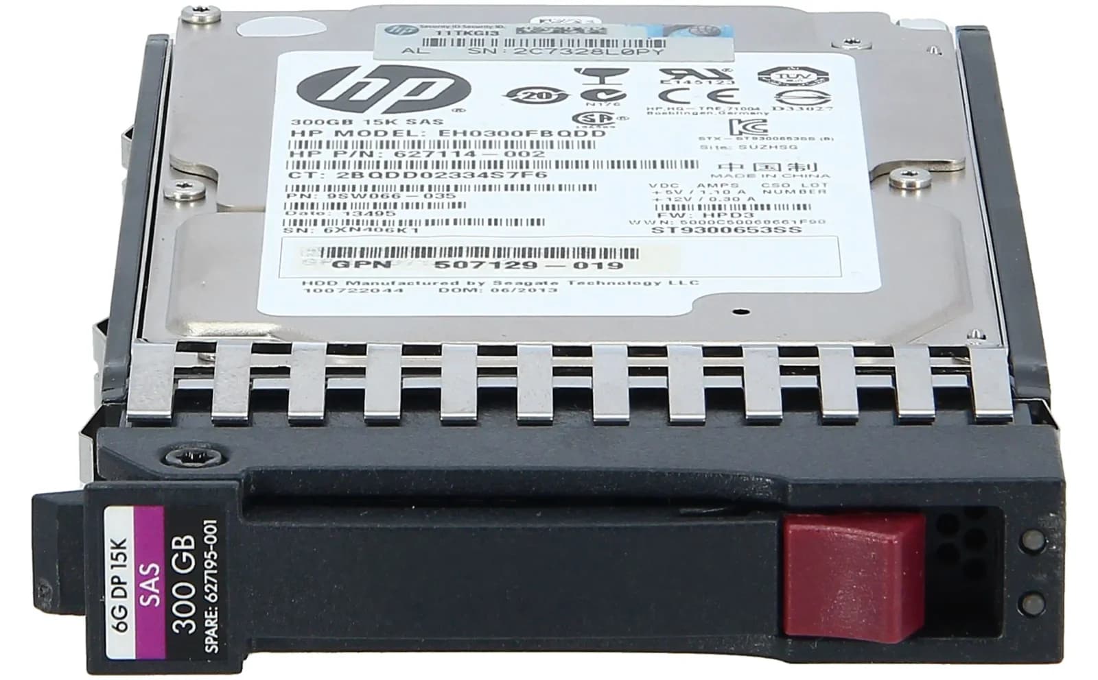 HP 300GB 6G SAS 15K 2.5in DP ENT HDD (627117-B21)