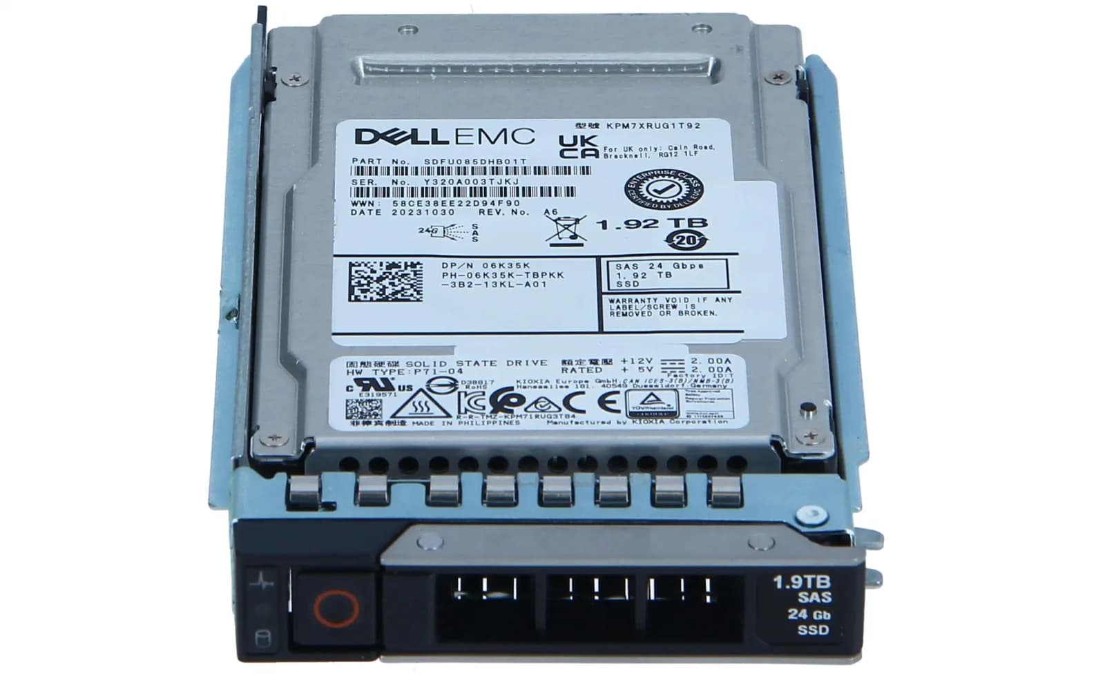 DELL 1.92TB, SSD, 2.5", KPM7XRUG1T92, ME5 SERIES (6K35K)