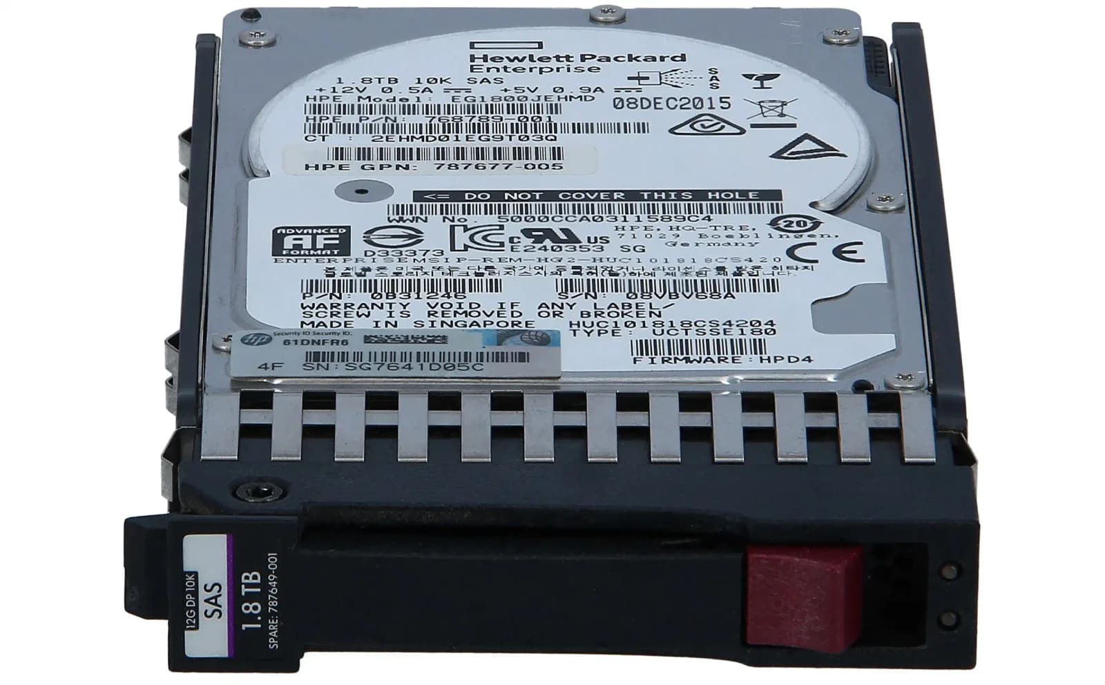 HPE sərt disk 2,5" SAS 1.800 GB, sərt disk, 10.000 rpm (791055-001)