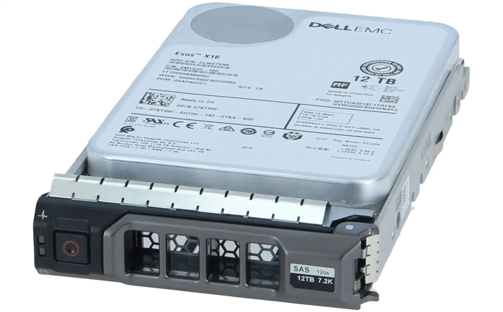 Dell, 12TB 3.5" SAS 12G 7.2K HDD (7KT9W)