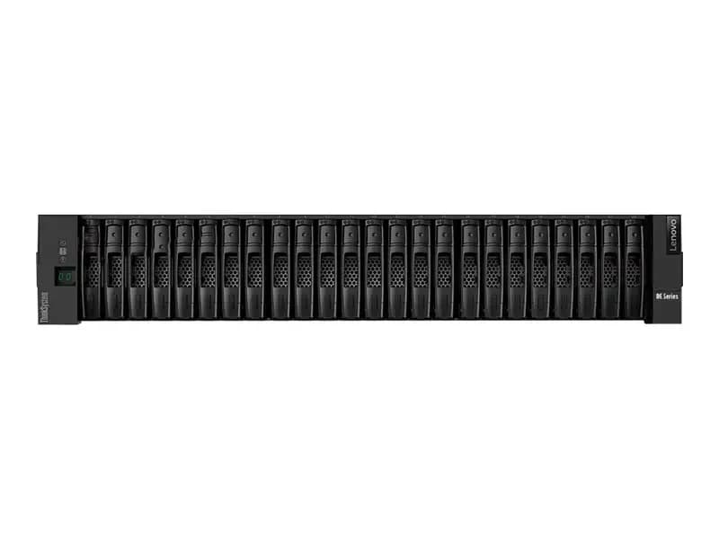 Lenovo ThinkSystem DE4000H Hybrid 2U24 SFF controller enclosure, Hard drive array, 24 bays (SAS-3), 16Gb Fibre Channel, SAS 12Gb/s (7Y751006EA)