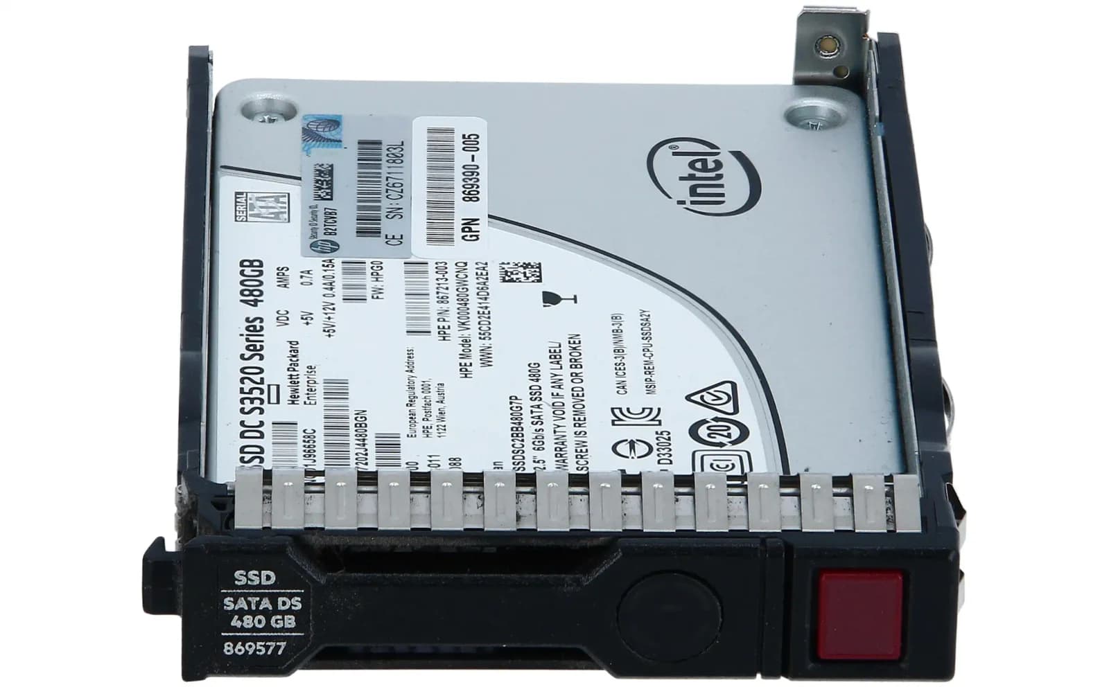 HPE HP Enterprise 869577-001 Solid State Drive (SSD) 2.5" 480 GB Serial ATA III (869577-001)