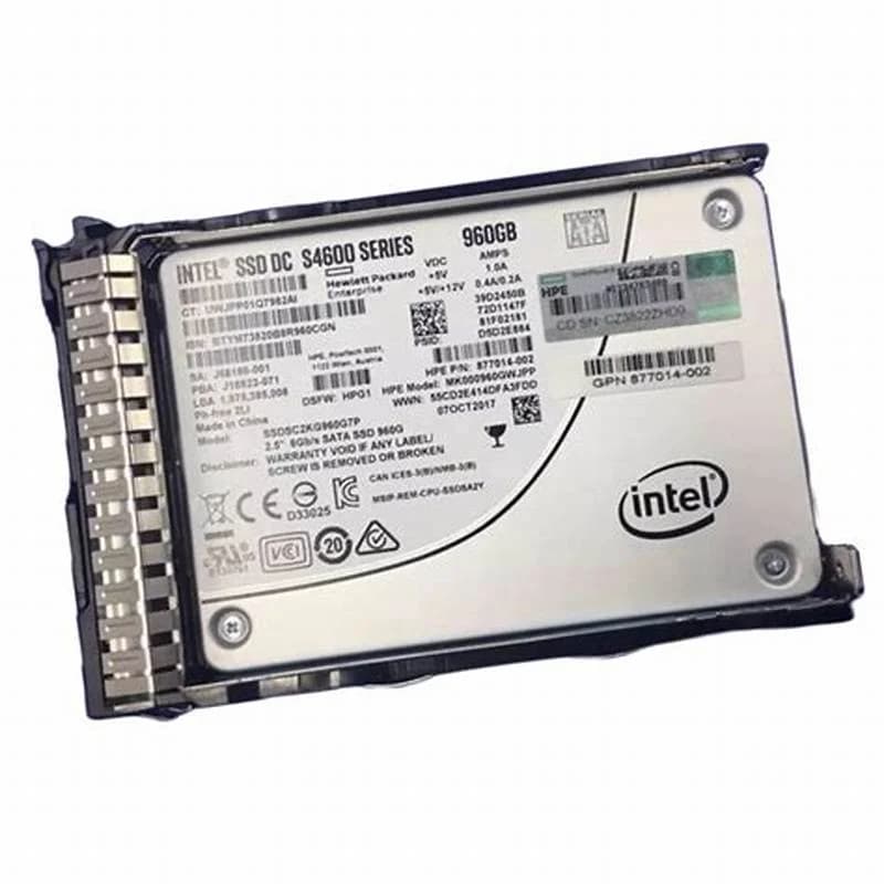 HPE HP Enterprise Mixed Use, 960 GB SSD, Hot-Swap, 2.5" SFF (6.4 cm SFF) (877782-B21)