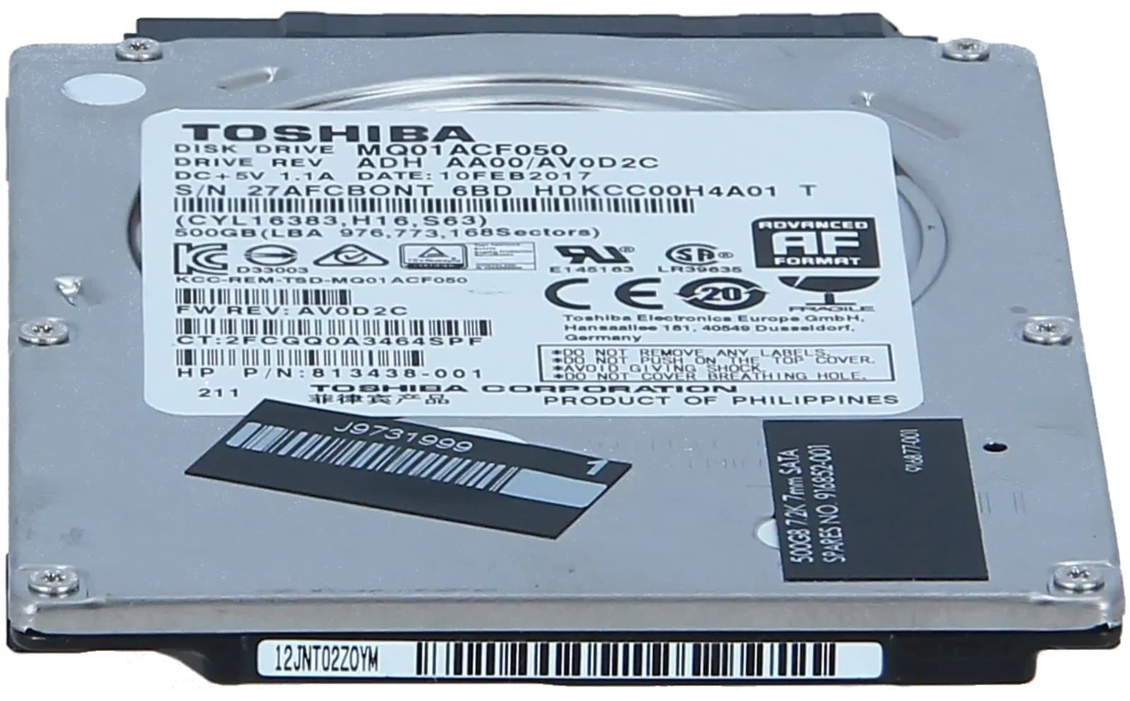 HP 500GB SATA HDD Interne Жёсткий диск (916852-001)