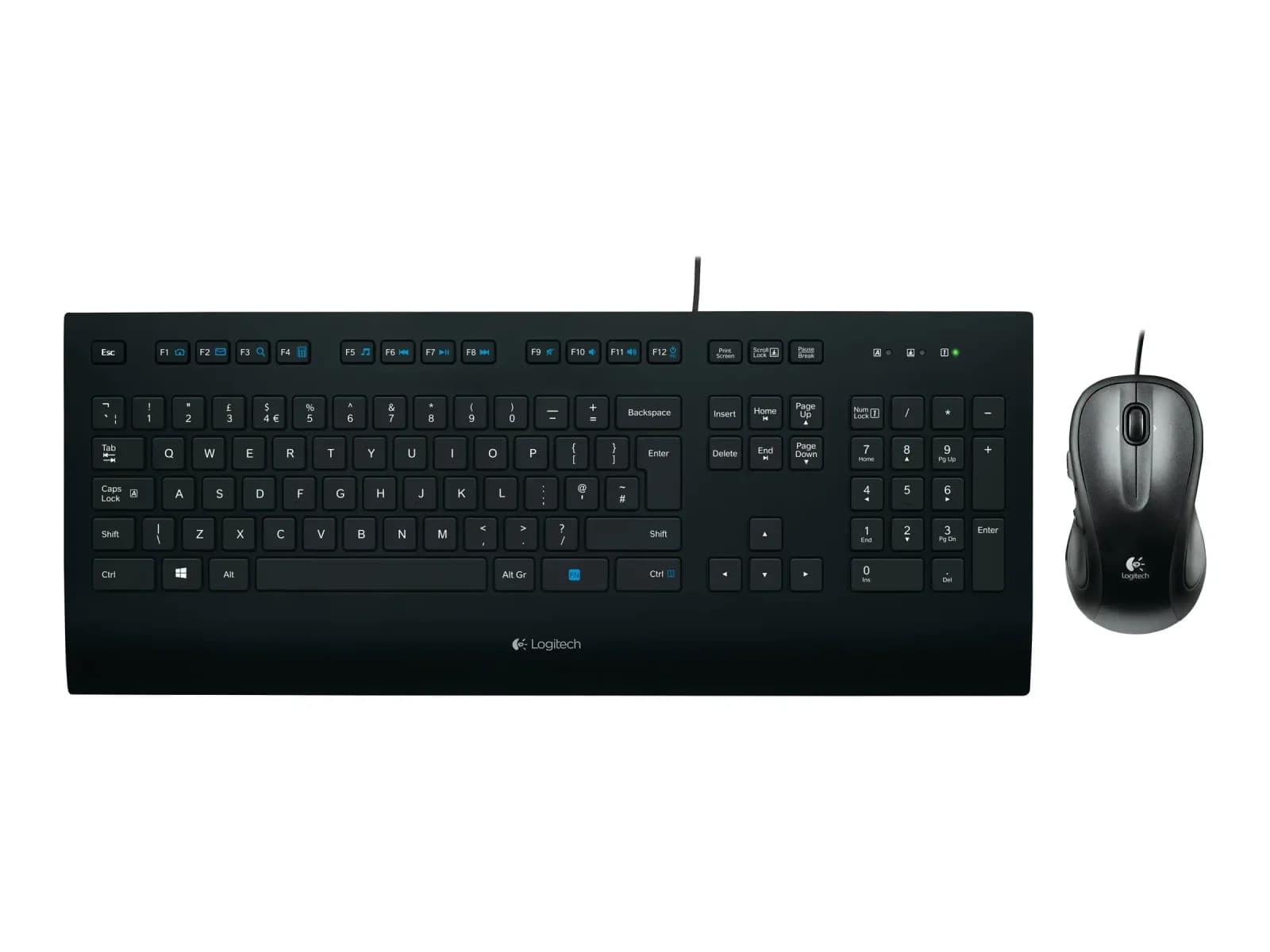 Logitech K280e, klaviatura, USB, alman, qara, QWERTZ (920-008669)