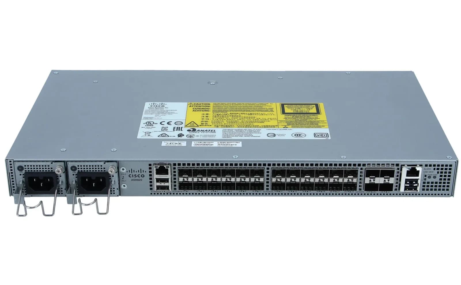 Cisco ASR920 Series, 24GE Fiber and 4-10GE : Modular PSU (ASR-920-24SZ-M)