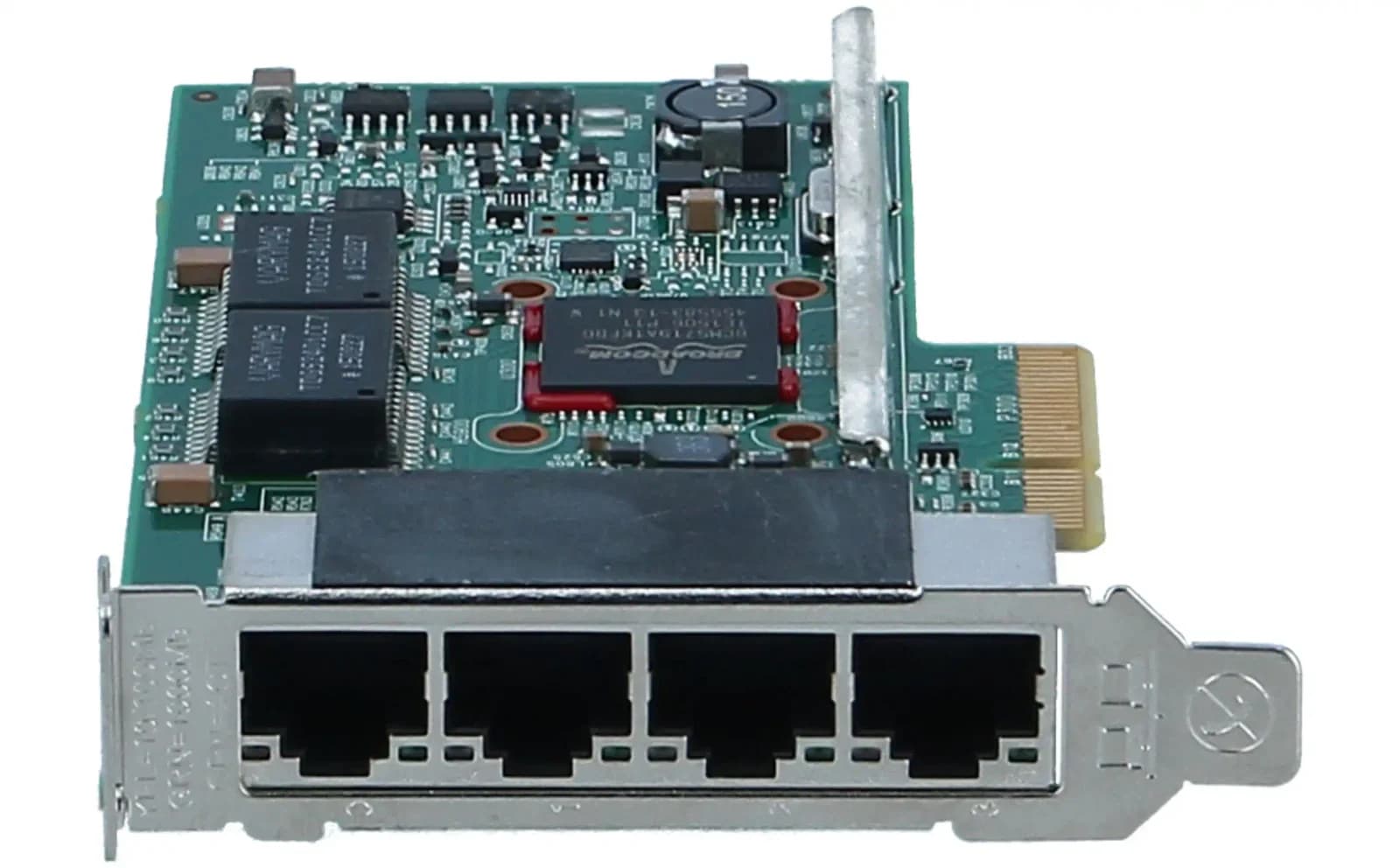 Broadcom BCM5719-4P, Internal, Wired, PCI Express, Ethernet, 1000 Mbit/s, 4x RJ-45, PCIe 2.0 x4, 1GBASE-T, Wake-on-LAN (BCM95719A1904AC)