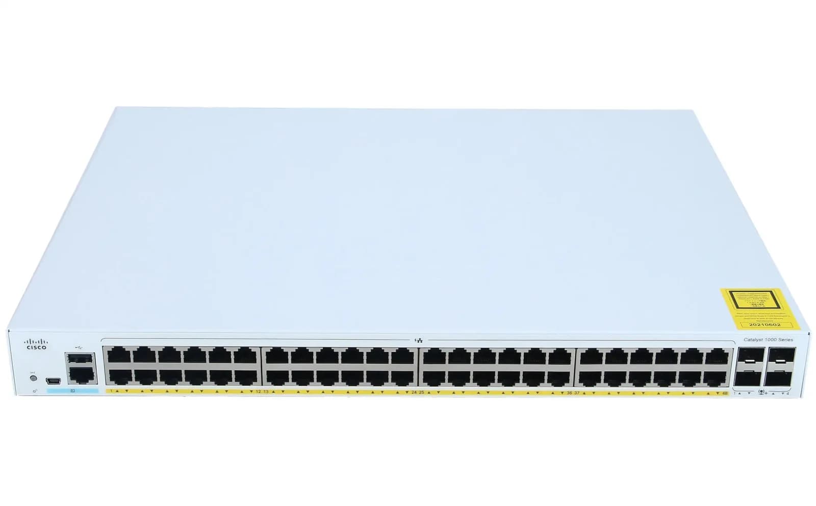 Cisco Catalyst 1000 48port GE, Full POE, 4x10G SFP (C1000-48FP-4X-L)