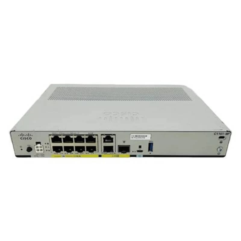 Cisco Integrated Services Router 1161, Router, 8-port switch, GigE, WAN ports: 2 (C1161-8P)