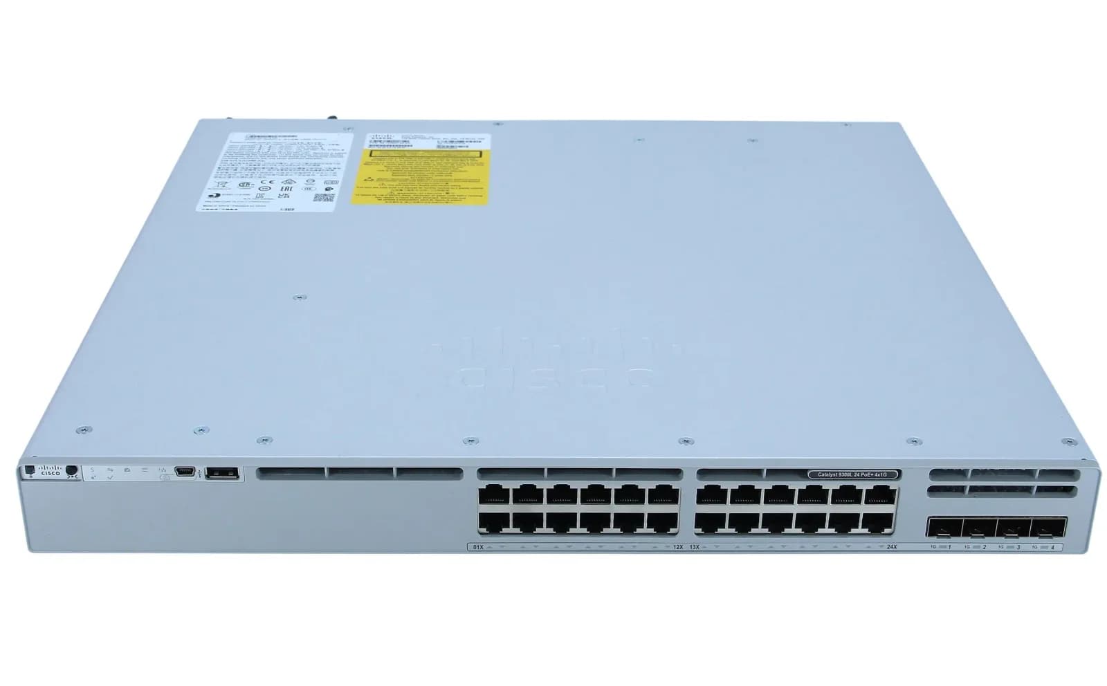 Cisco Catalyst 9300L, Network Essentials, Switch, L3, managed, 24 x 10/100/1000 (PoE+) (C9300L-24P-4G-E)