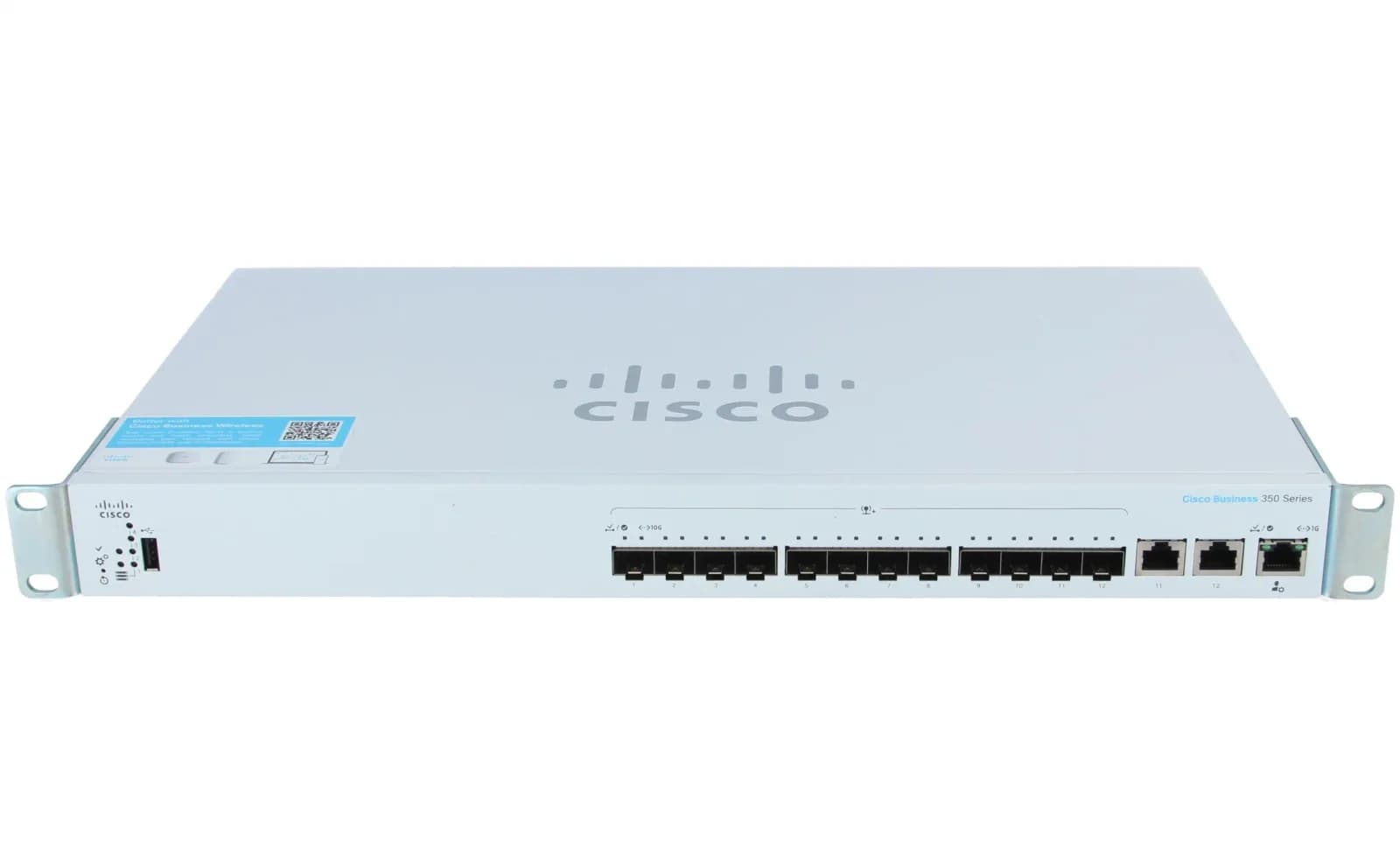 Cisco Business 350 Series CBS350-12XS, Switch, L3, Managed, 10 x 10 Gigabit SFP+ + 2 x combo 10 Gigabit SFP+/RJ-45, rack-mountable (CBS350-12XS-EU)