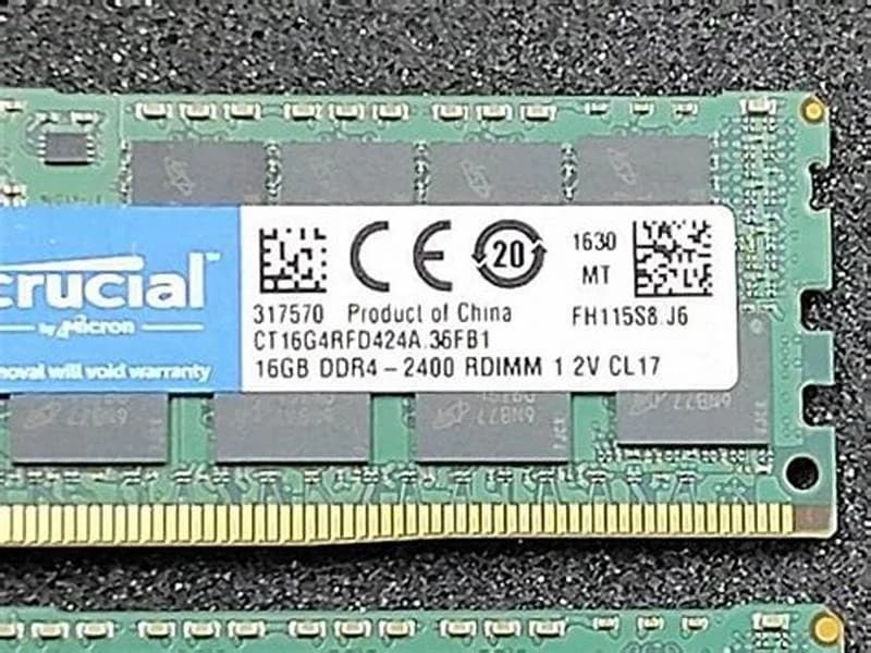 Crucial DDR4, module, 16 GB, DIMM 288-pin, 2400 MHz / PC4-19200, CL17, 1.2 V, registered, ECC (CT16G4RFD424A)