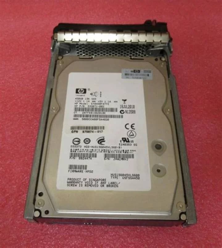 HP 450GB SAS 15K RPM 6G HOT PLUG LFF, Жёсткий диск, Serial Attached SCSI (SAS) (EF0450FATFE)