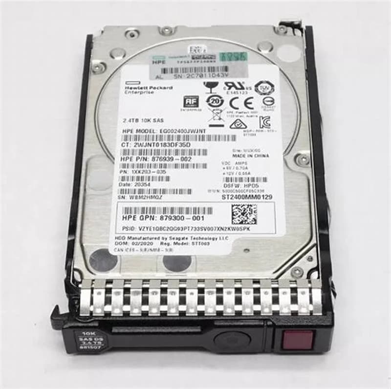 HPE HDD, 2.5 ", 2,400 GB, 10,000 rpm, SAS1, 300 MB/s (EG002400JWJNN)