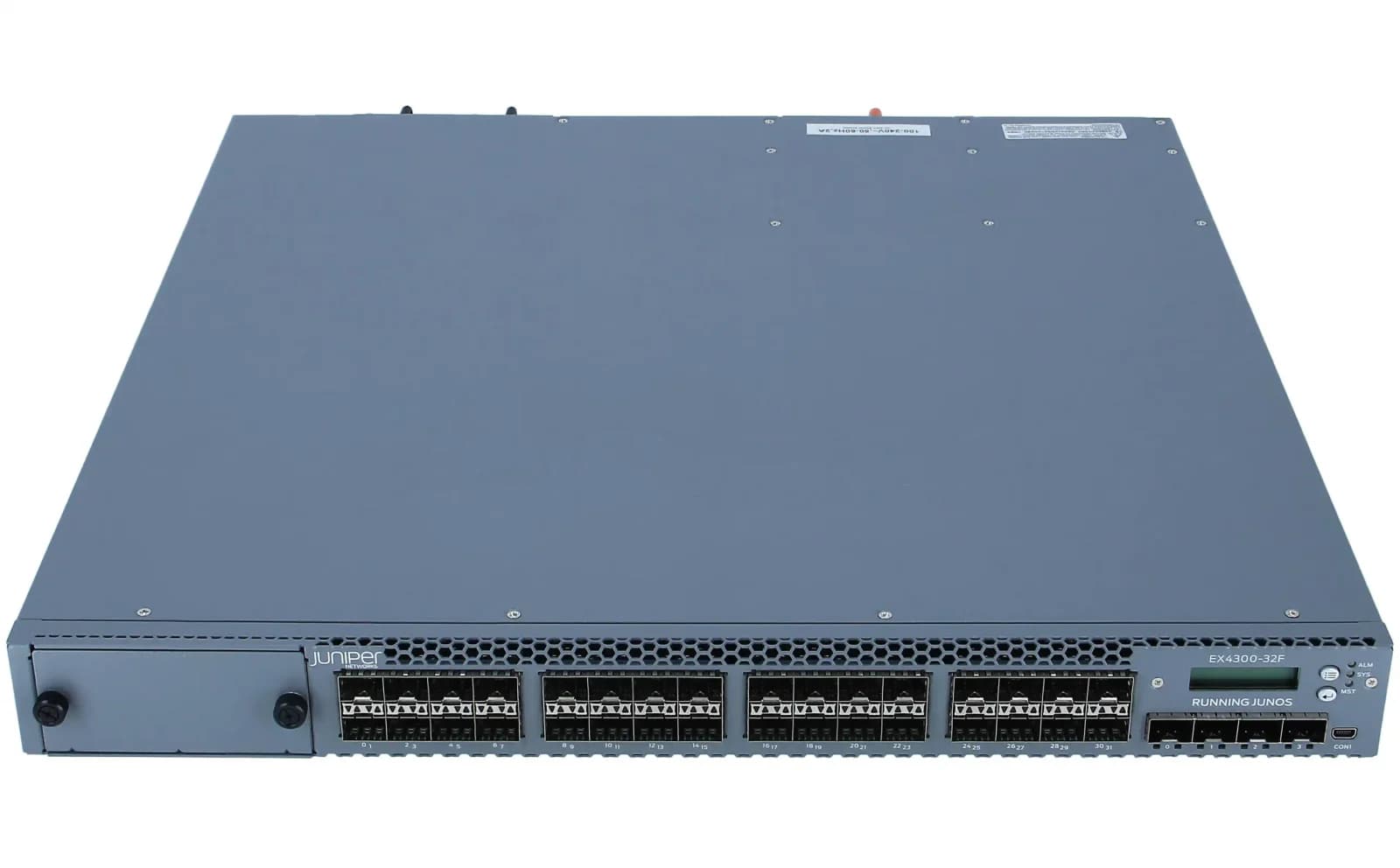 Juniper EX4300 32-port,1000BaseX SFP, 4x10GBaseX SFP+,2x40GBaseX QSFP+,350W AC PS(opt.sep) PPC (EX4300-32F)