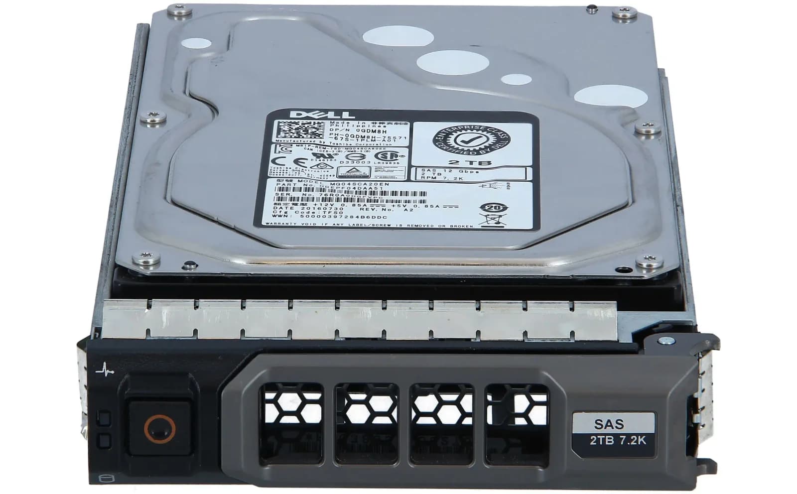 DELL 2TB 7.2K 12G 3.5INCH SAS HDD (GDM8H)