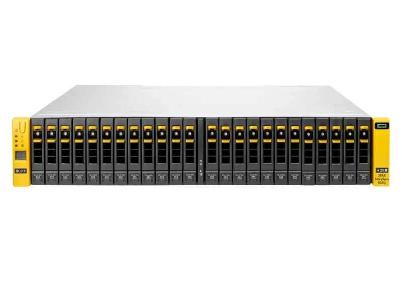 HPE 3PAR StoreServ 8400 2-node Storage Base, Hard drive array, 24 bays (SAS), 16Gb Fibre Channel (external), rack-mountable, 2U (H6Y96B)