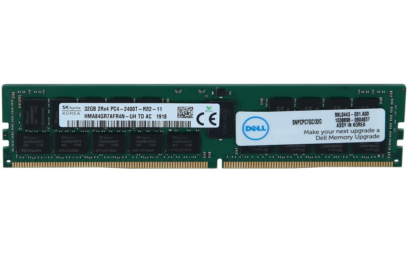 SK Hynix 32 GB, DDR4, 2400 MHz, 288-pin DIMM, Multicolour, Cl 17, 288 pin (HMA84GR7AFR4N-UH)
