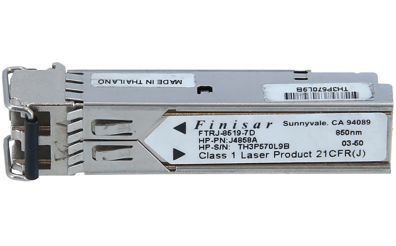 HPE SFP (mini-GBIC) transceiver module, GigE, 1000Base-SX, LC multi-mode, 550 m, 850 nm (J4858A)