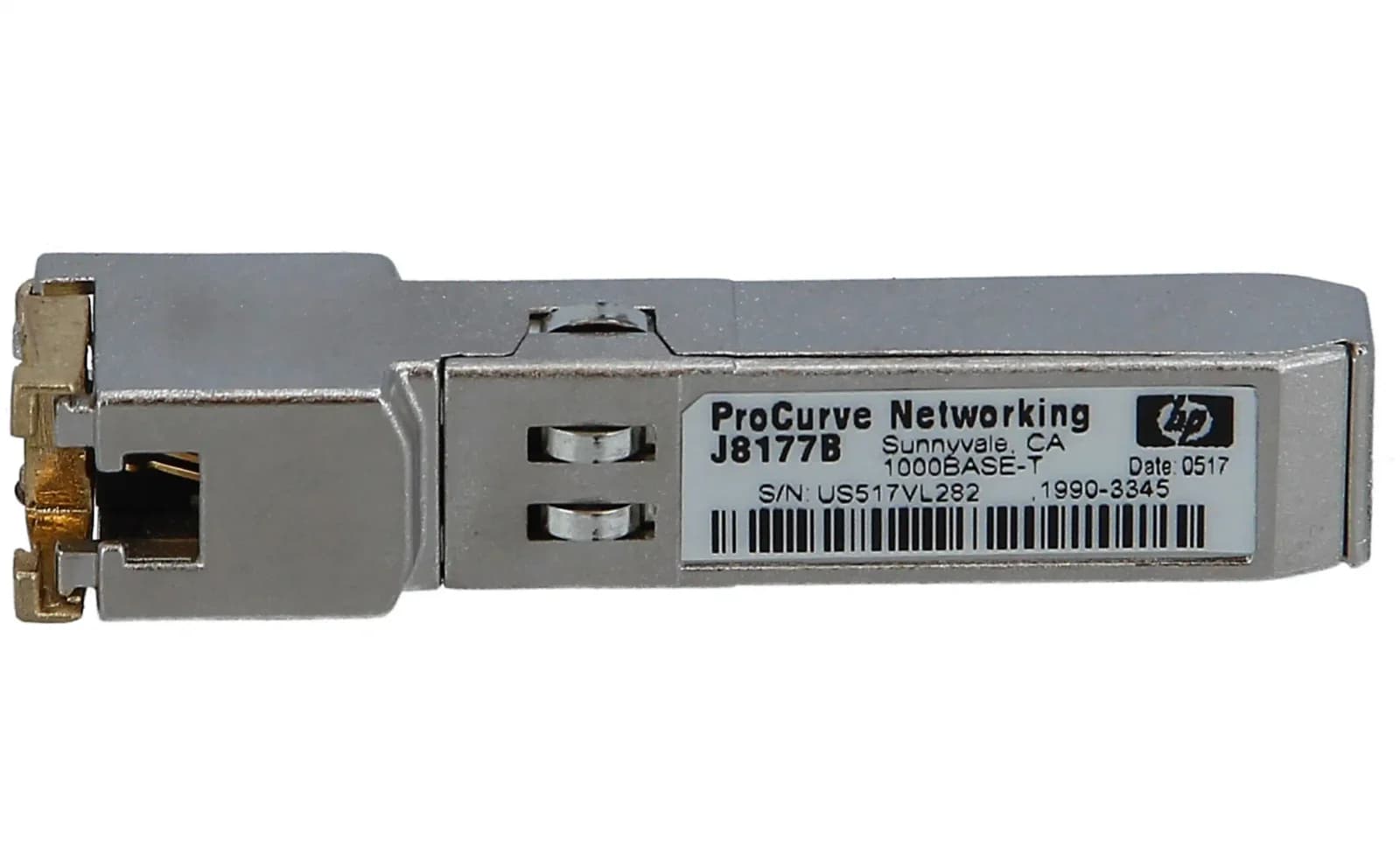 HPE SFP (mini-GBIC) transceiver module, GigE, 1000Base-T, RJ-45, 100m (J8177B)