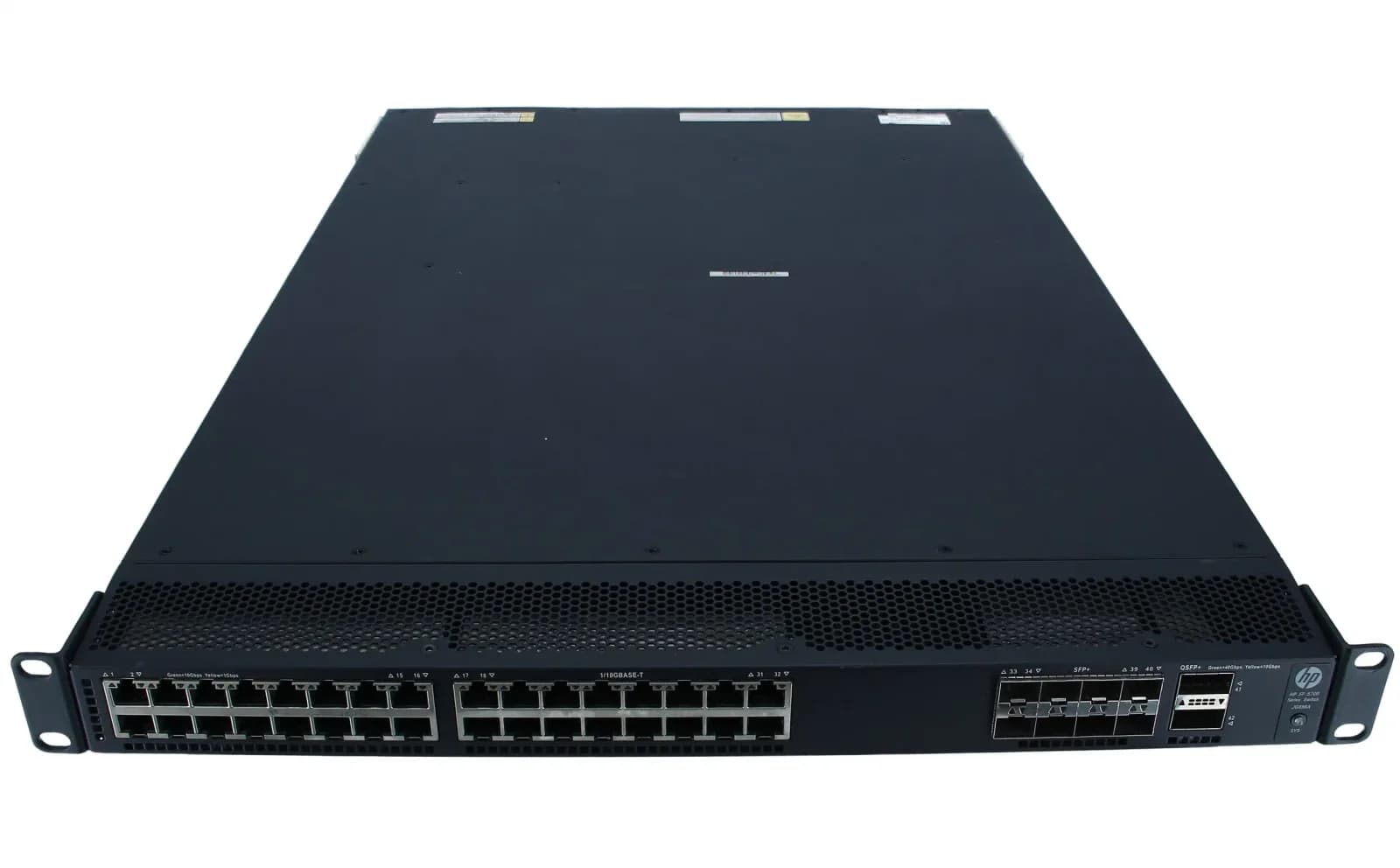 HPE FlexFabric 5700-32XGT-8XG-2QSFP+, Switch, 10.000 Mbps, 42-Port 1U, USB 2.0 rack modul (JG898A)