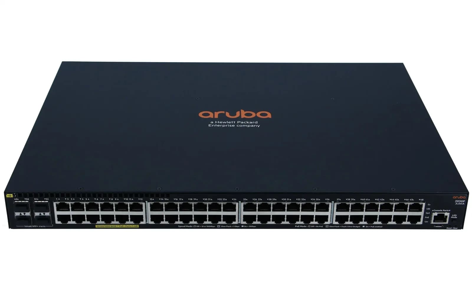 HPE Aruba 2930F 48G PoE+ 4SFP+ TAA, Switch, L3 (JL264A)