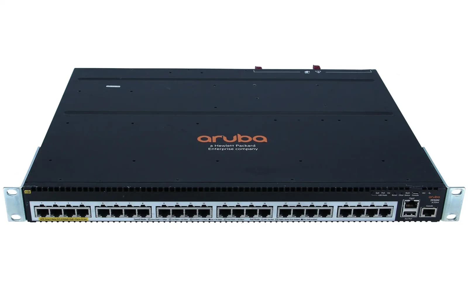 HPE HP Enterprise Aruba 2930M 24 Smart Rate POE+ 1-Slot, Switch, L3, управляемый, 24 x 1/2.5/5GBase-T POE+, an Rack montierbar, PoE+ (860 (JL324A)