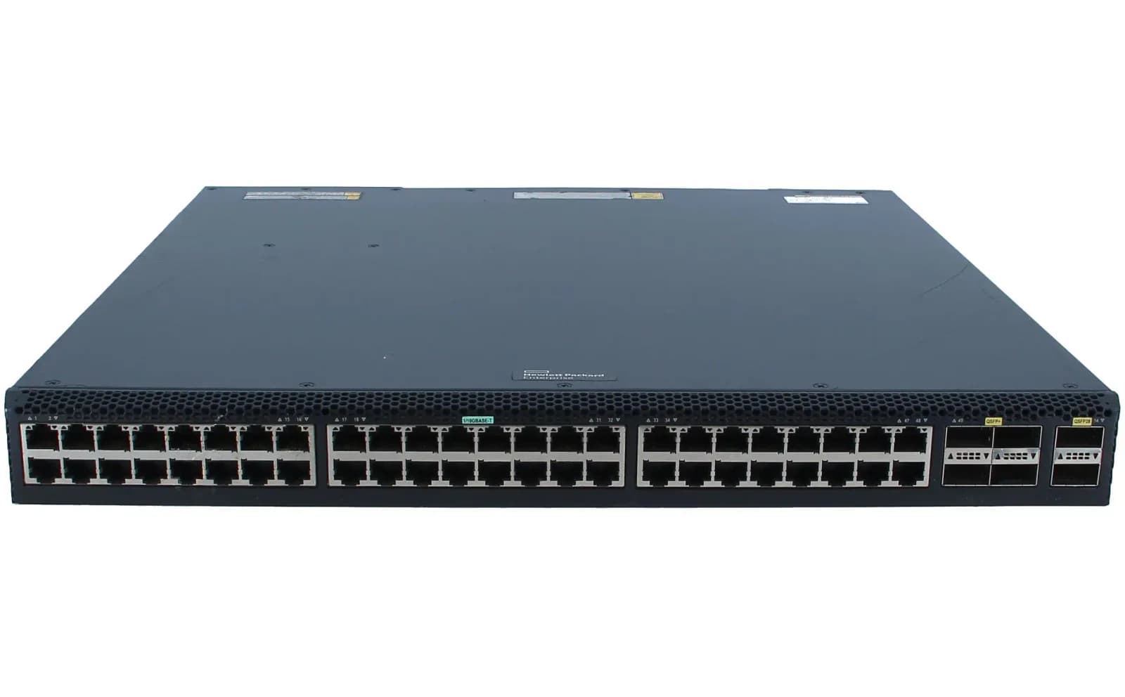 HPE FlexFabric 5710 48XGT 6QSFP+/2QSFP28, Switch, L3, Managed, 40 x 1/10GBASE-T / 8 x 10GBASE-T, rack-mountable (JL586A)