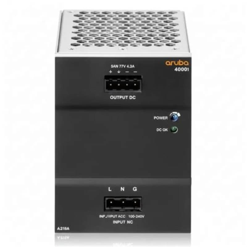HPE Aruba Networking 4000i PoE 54 V DC 480 W 100-240 V AC DIN-Power Supply (JL820A)