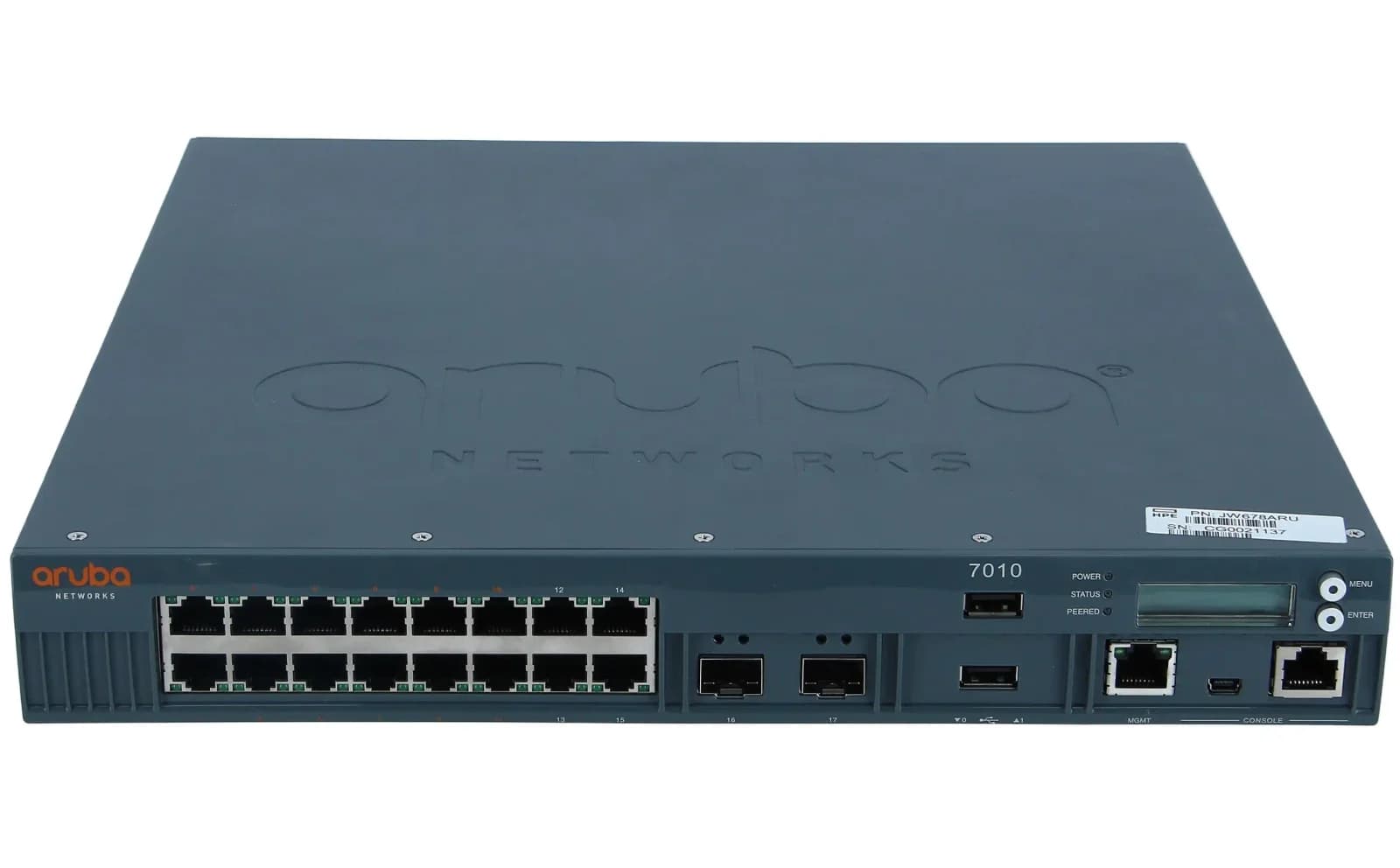 HPE Aruba 7010 RW 32 AP Branch Cntlr, idarəetmə modulu, WLAN (JW678A)