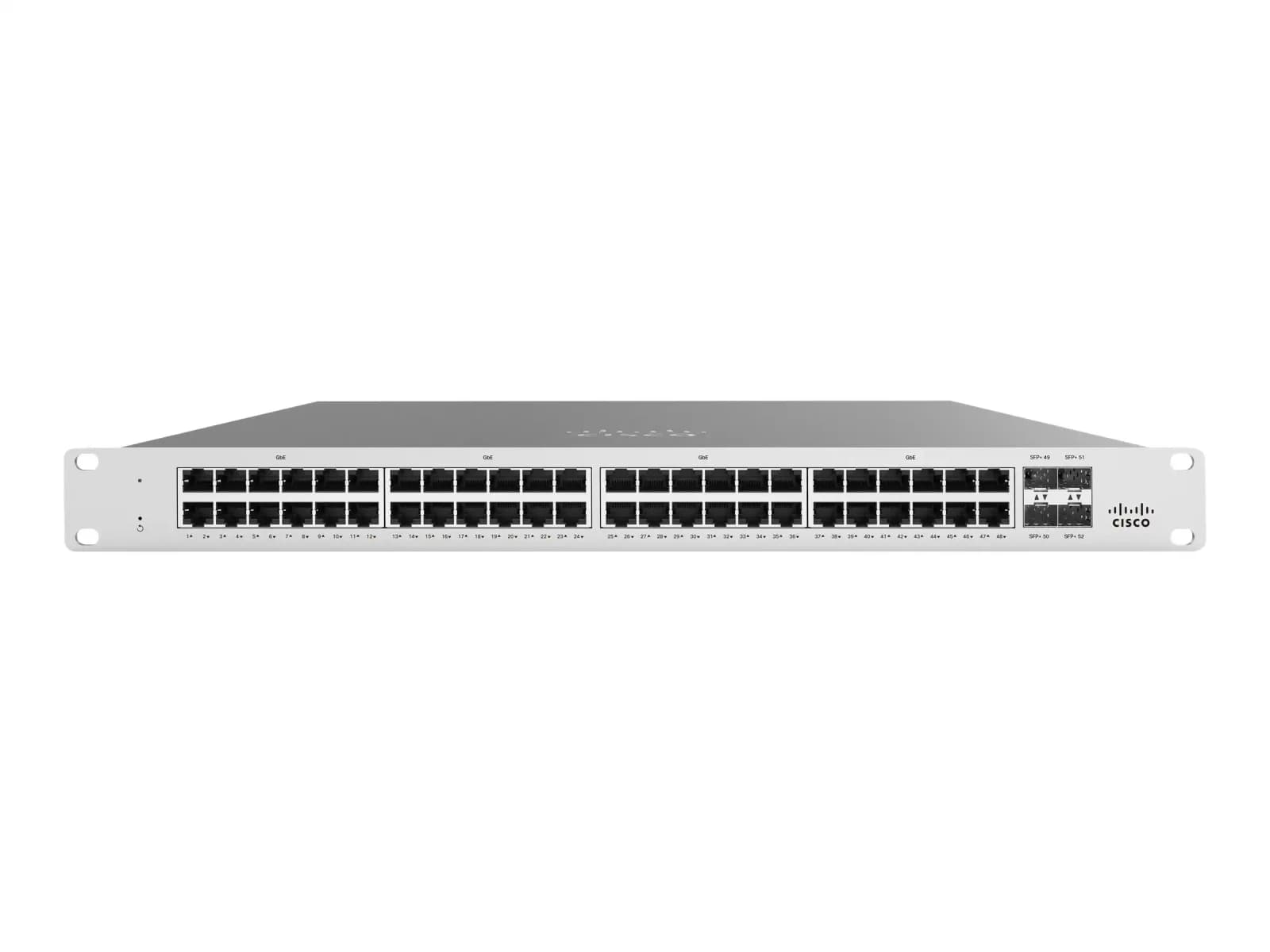 Cisco Meraki Cloud Managed MS125-48LP, Switch, Managed, 48 x 10/100/1000 + 4 x 10 Gigabit SFP+, desktop, wall-mountable (MS125-48LP-HW)