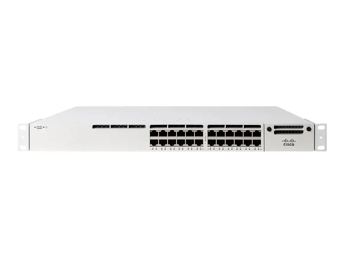 Cisco Meraki Cloud Managed MS390-24UX, Switch, L3, Managed, 24 x 100/1000/2.5G/5G/10GBase-T (UPOE), rack-mountable, UPOE (560 W) (MS390-24UX-HW)