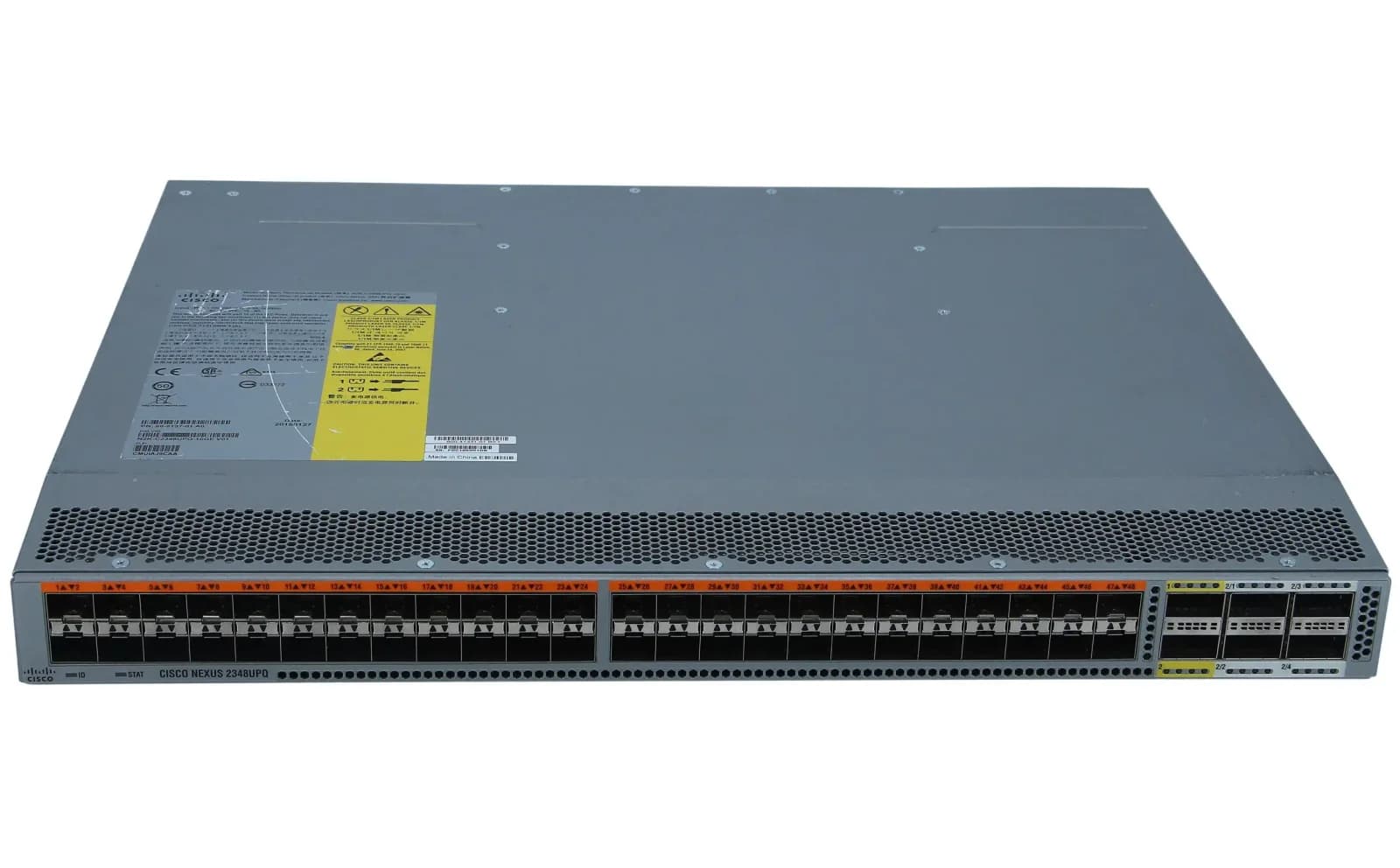 Cisco Nexus 2348UPQ 10GE Fabric Extender, Expansion module, Gigabit Ethernet / 10 Gigabit SFP+ / SFP (mini-GBIC) x 48 + 40 Gigabit QSFP+ x 6 (N2K-C2348UPQ-10GE)