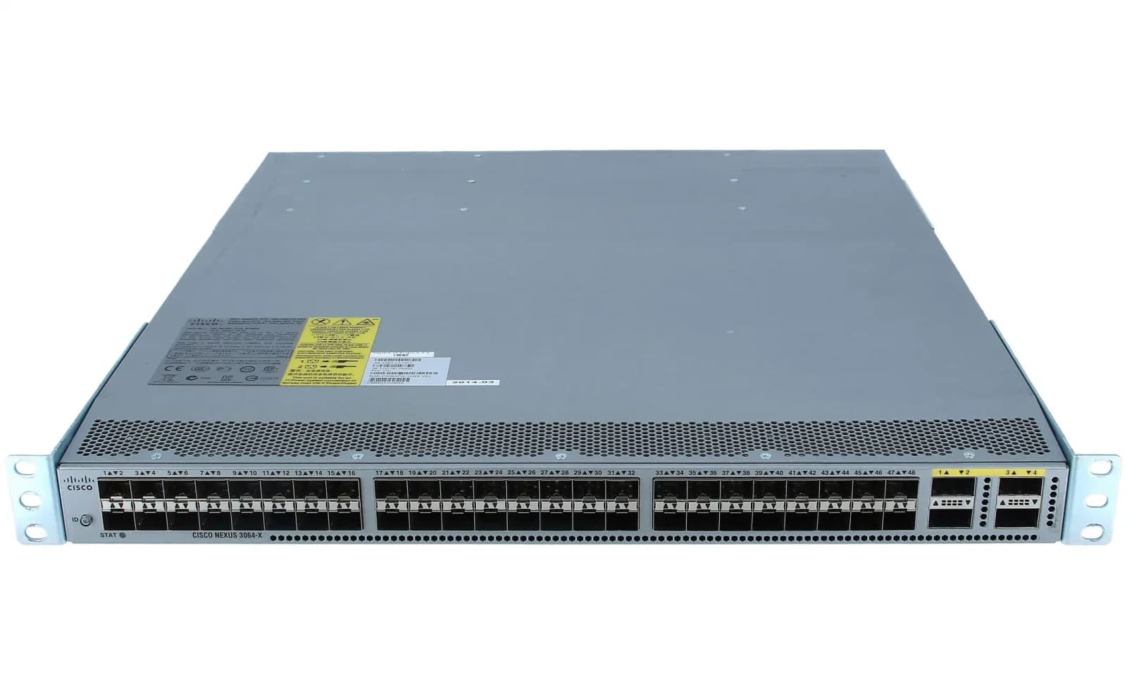 Cisco Nexus 3064-X, 48 SFP+, 4 QSFP+ ports, with enh scale, low-l (N3K-C3064PQ-10GX)