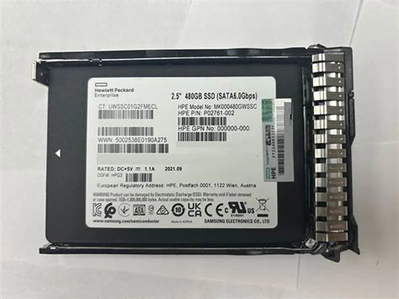 HPE Mixed Use, SSD, 480 GB, 2.5" SFF (6.4 cm SFF) (P09907-001)