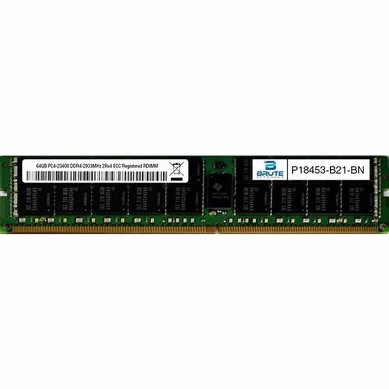 HP HPE E 64GB (1*64GB) 2RX4 PC4-23400Y-R DDR4-2933MHZ SMART MEMORY, 64 GB, DDR4 (P18453-B21)