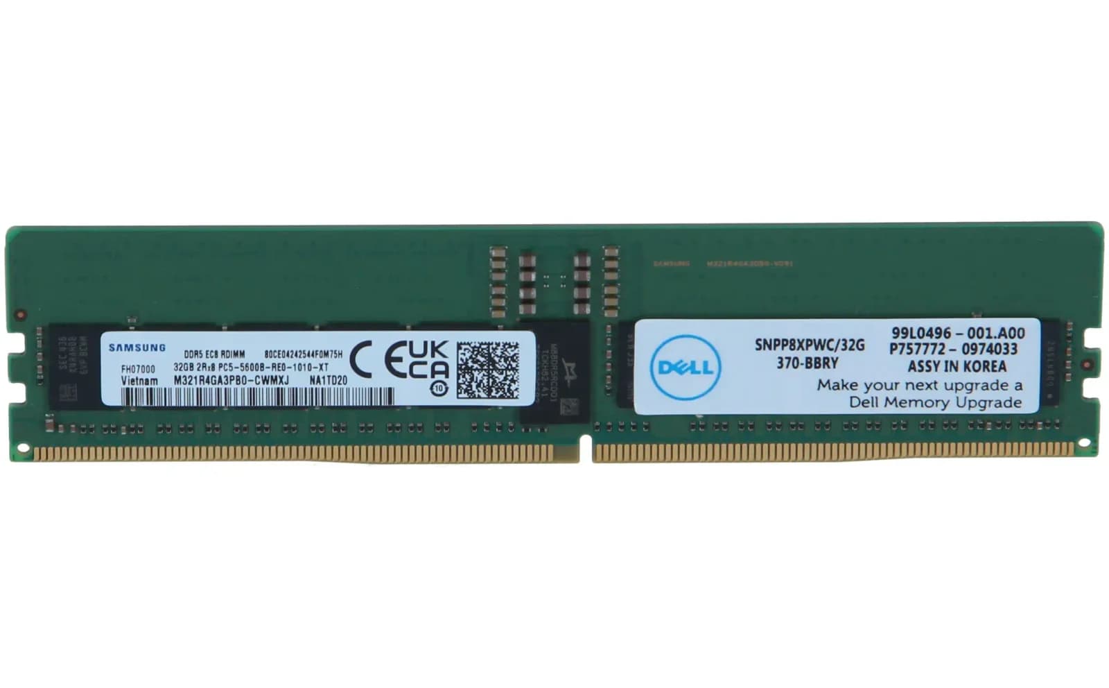DELL 32GB 2Rx8 5600MHz DDR5 RDIMM (P8XPW)