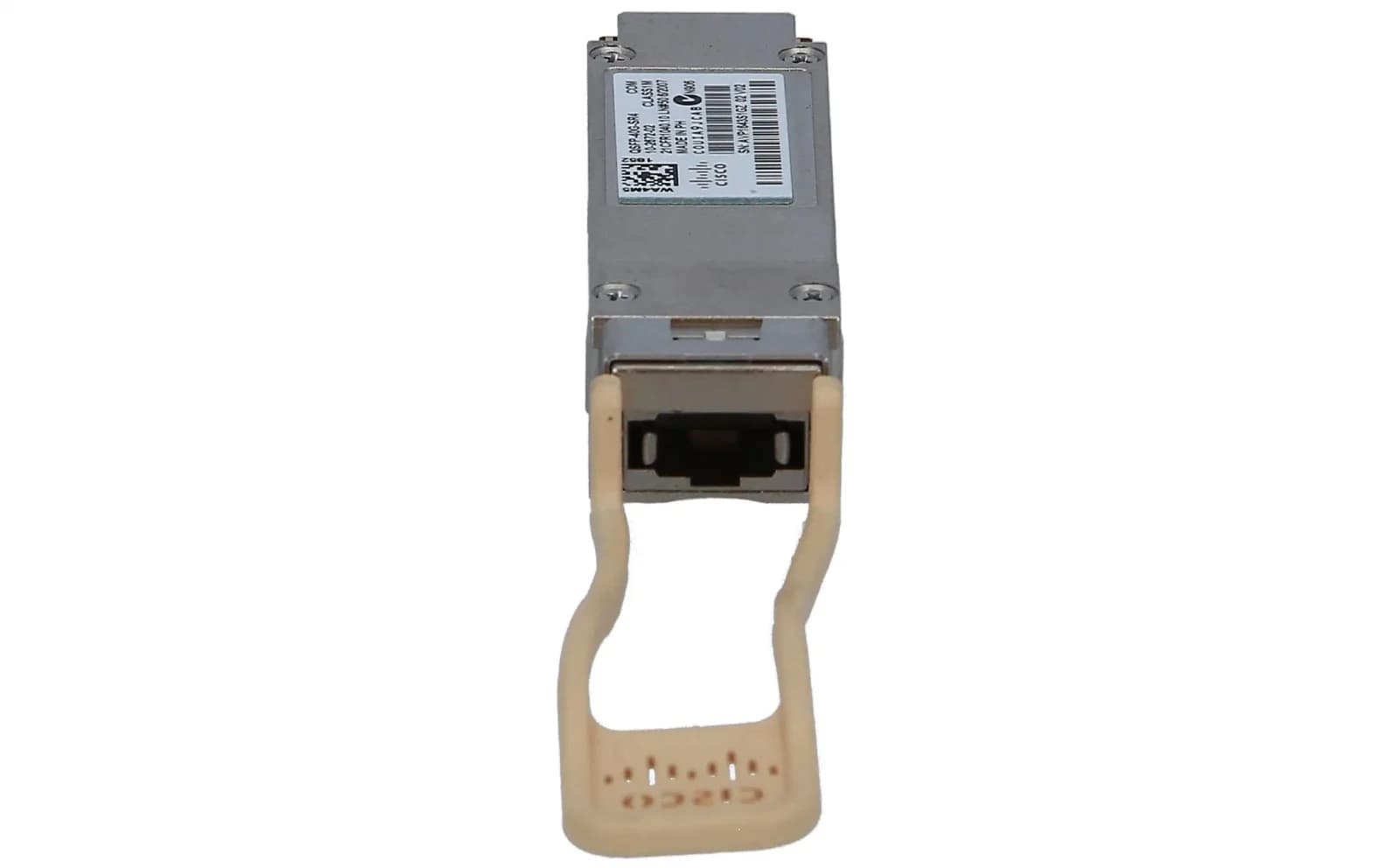 Cisco QSFP+ transceiver module, 40GbE, 40GBASE-SR4, MPO, multi-mode, 150 m, 850 nm (QSFP-40G-SR4)
