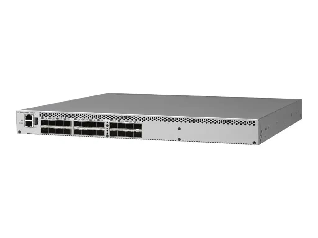 HPE HP SN3000B 16Gb 24-Port/24-Port Active Fibre Channel Switch (QW938A)