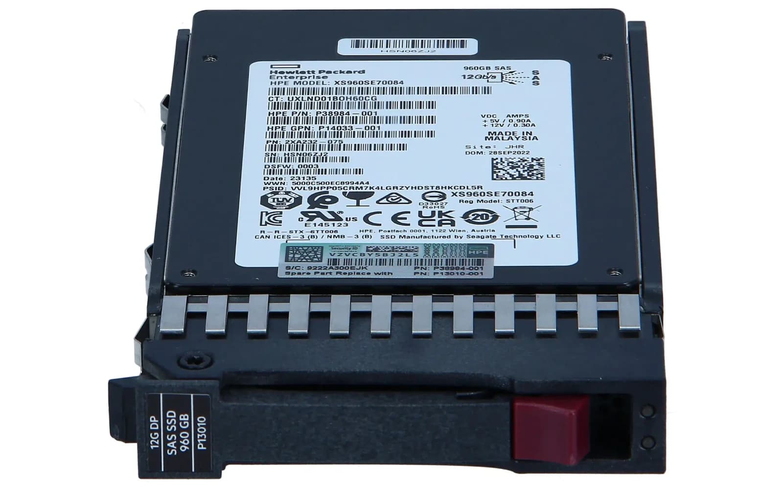 HP MSA 960GB SAS 12G Read Intensive SFF (2.5in) (R0Q35A)