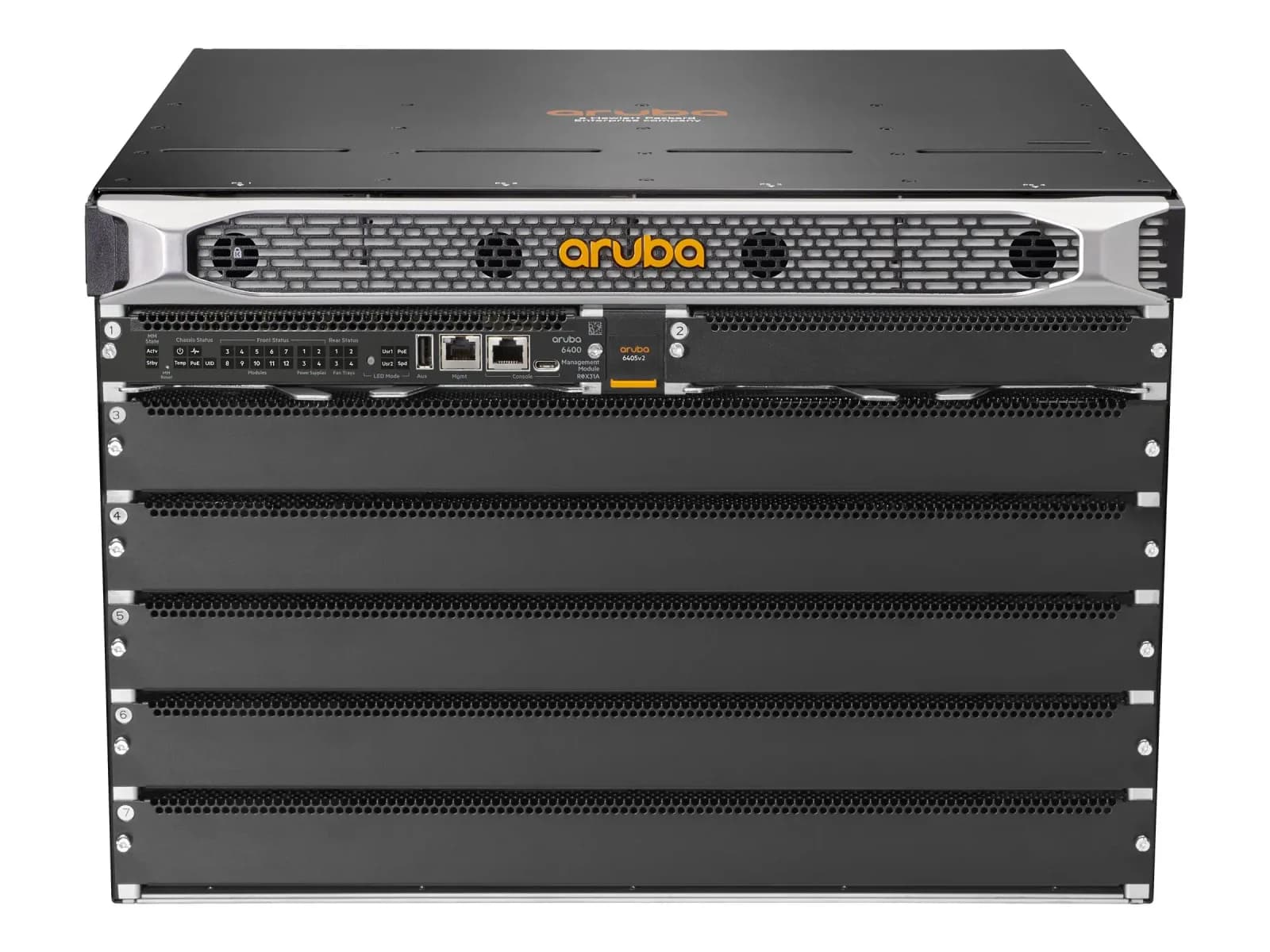 HPE Aruba CX 6405 v2, Switch, L3, Managed, front to back airflow, rack-mountable (R0X26C)