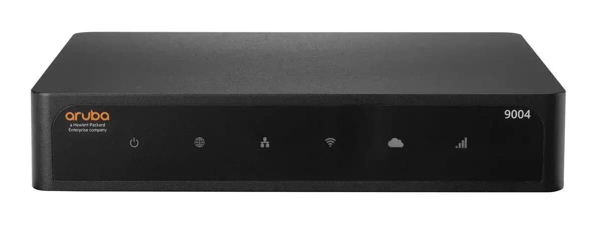 HPE Aruba 9004 (RW), Gateway, 4 ports, GigE, ZigBee, NFC, Bluetooth, cloud-managed, BTO (R1B21A)
