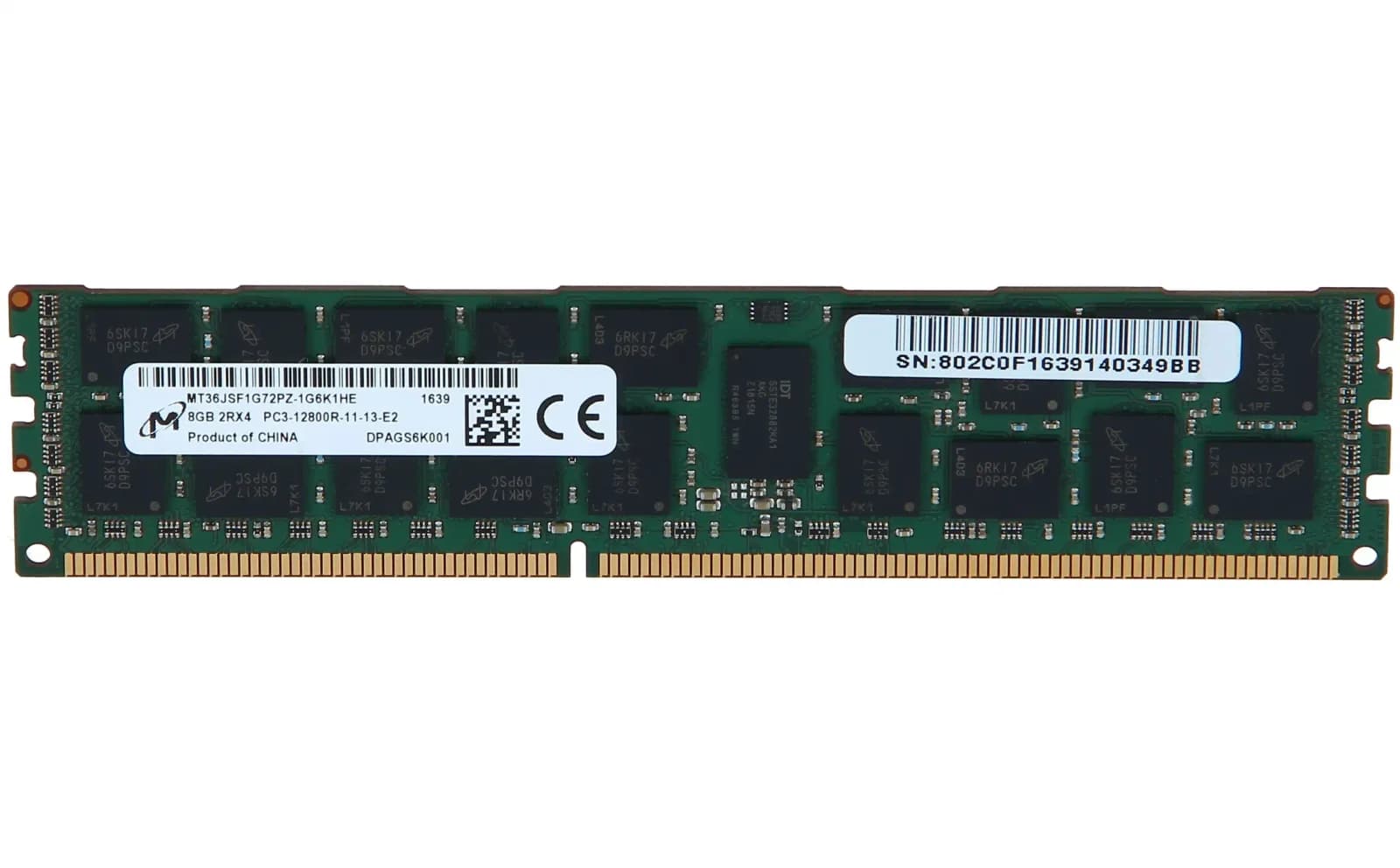 Dell DDR3L, Modul, 8 GB, DIMM 240-PIN, 1600 MHz / PC3L-12800 (RK7TG)