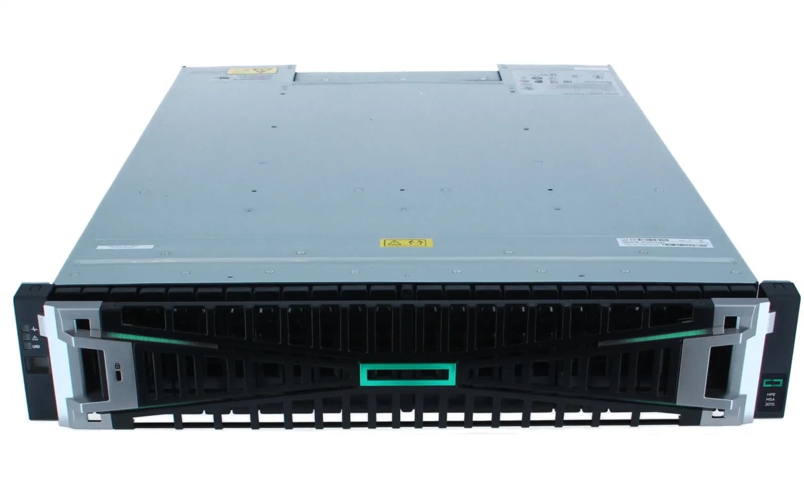 HPE Modular Smart Array 2070 32Gb Fibre Channel SFF Storage, 7th Generation, solid state / hard drive array, 0 TB, 24 bays (SAS-3), 32Gb (S3T80A)
