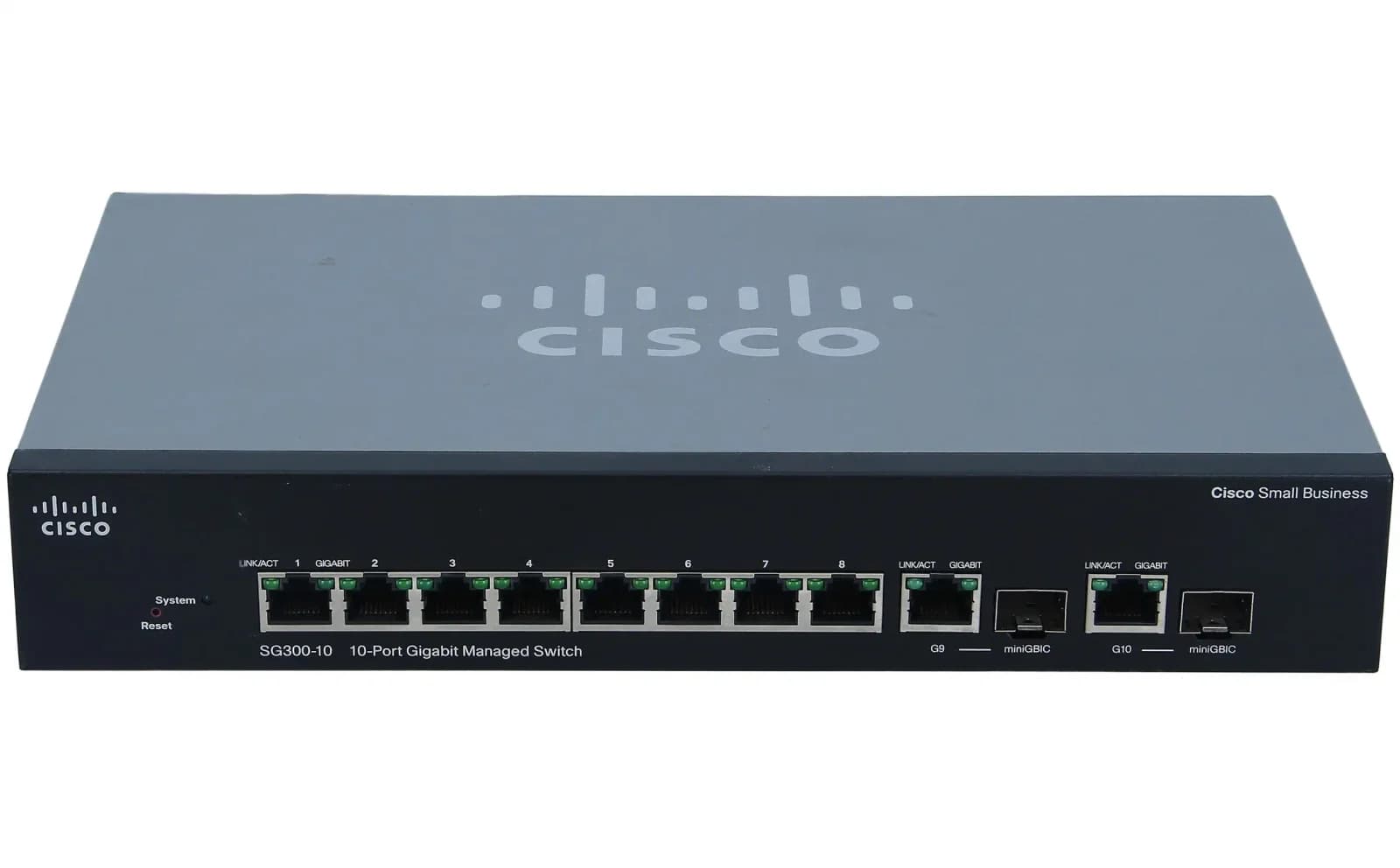 Cisco Small Business SG300-10, Switch, L3, Managed, 8 x 10/100/1000, desktop (SG300-10)