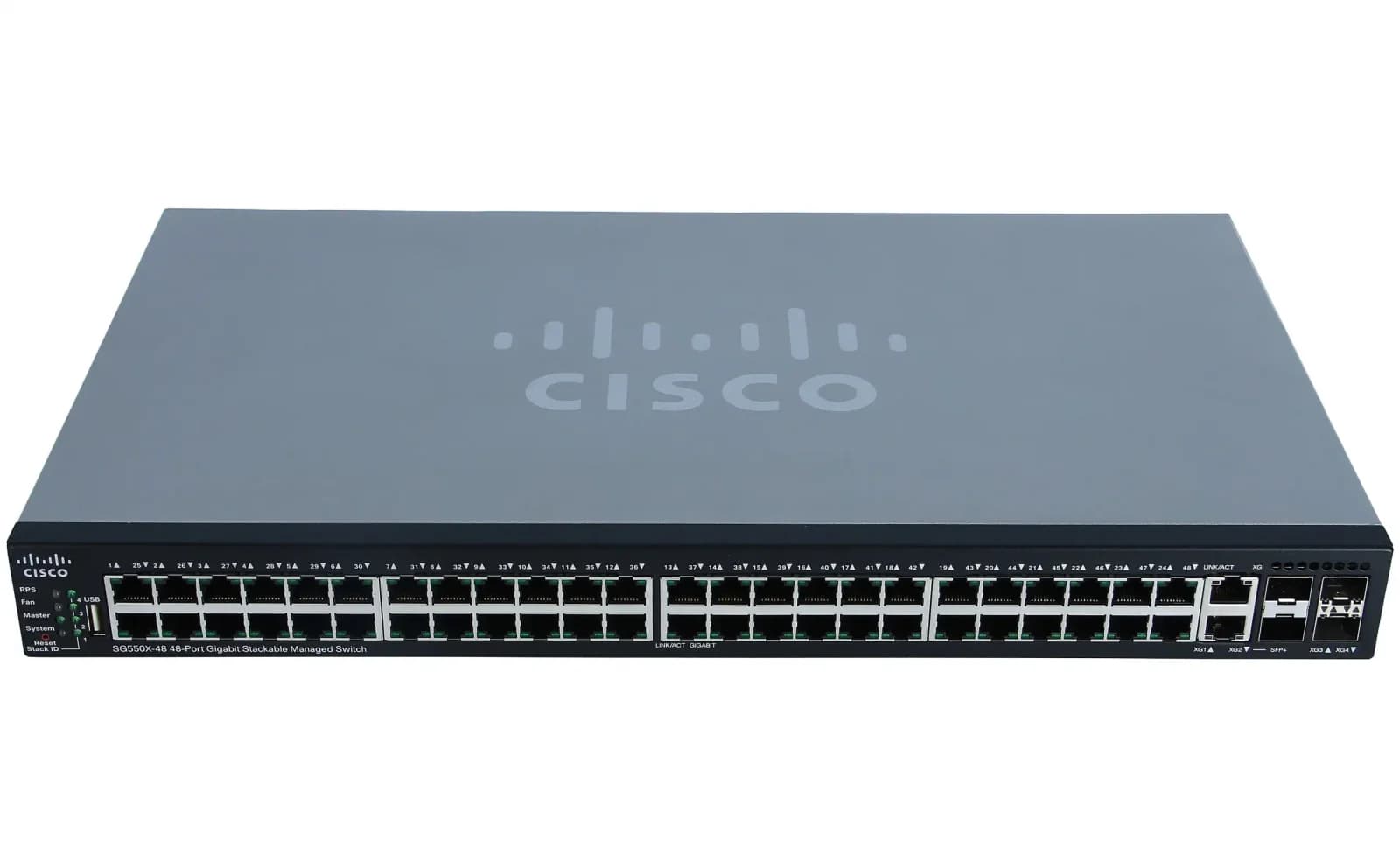 Cisco SG550X-48 48-port Gigabit Stackable Switch, Switch, 1.000 Mbps (SG550X-48-K9-EU)