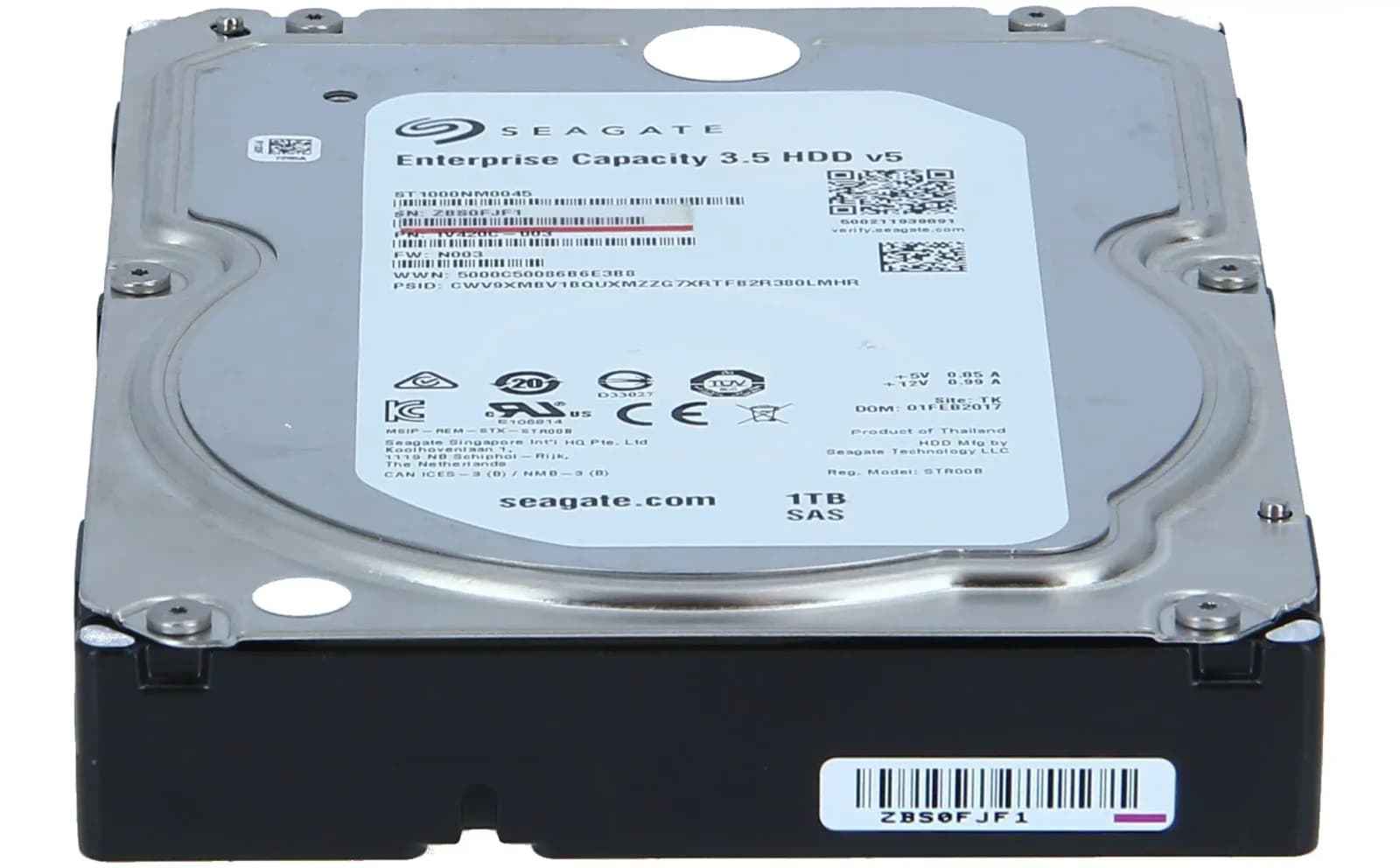 Seagate Exos 7E8 ST1000NM0045, Жёсткий диск, 1 TB, внутренний, 3.5" (8.9 cm) (ST1000NM0045)